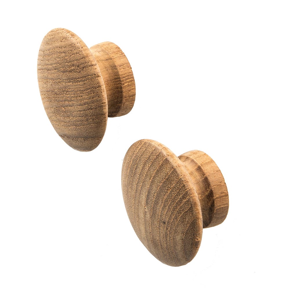 Whitecap Teak Round Drawer Knob - 2" - 2 Pack [60120-A] - The Happy Skipper