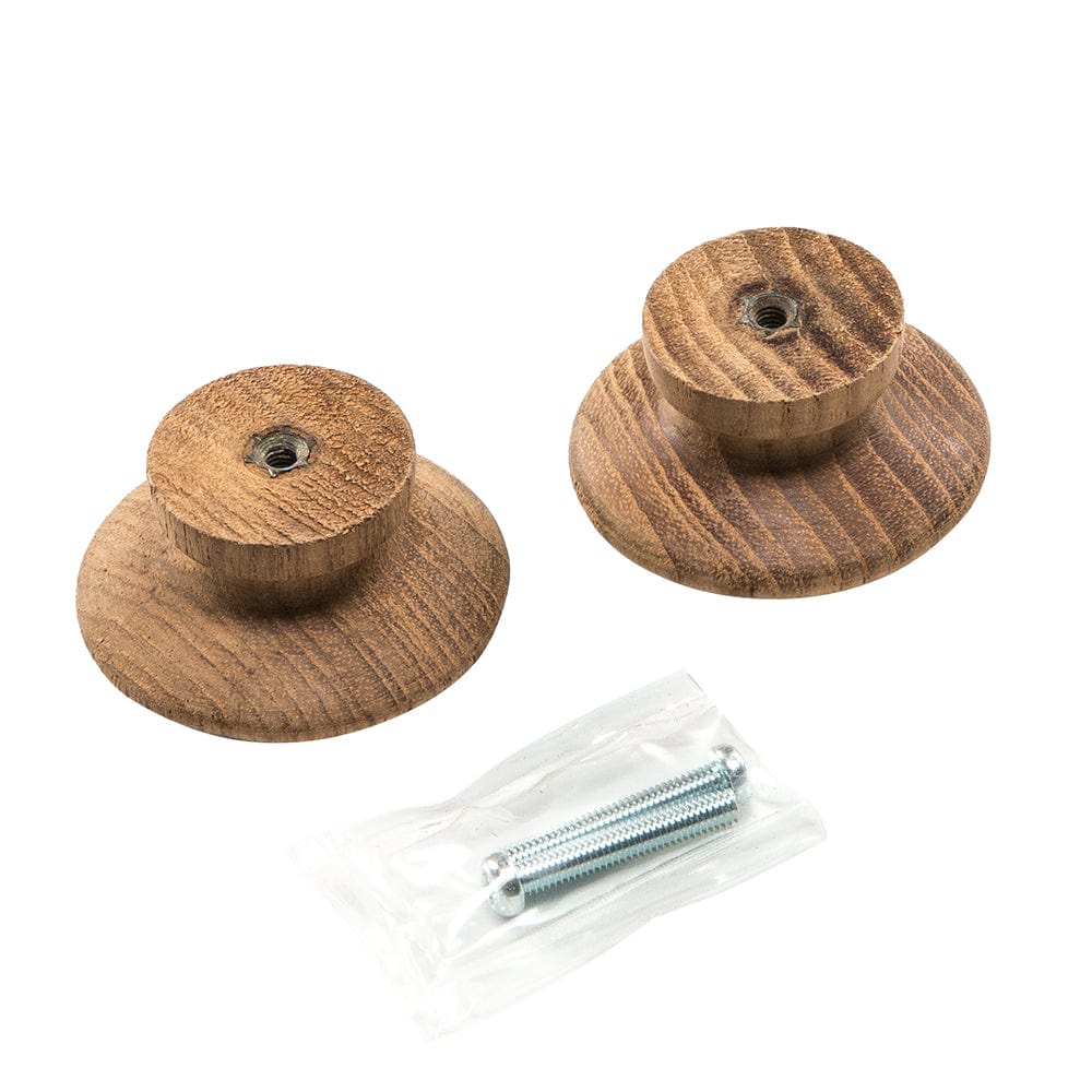 Whitecap Teak Round Drawer Knob - 2" - 2 Pack [60120-A] - The Happy Skipper