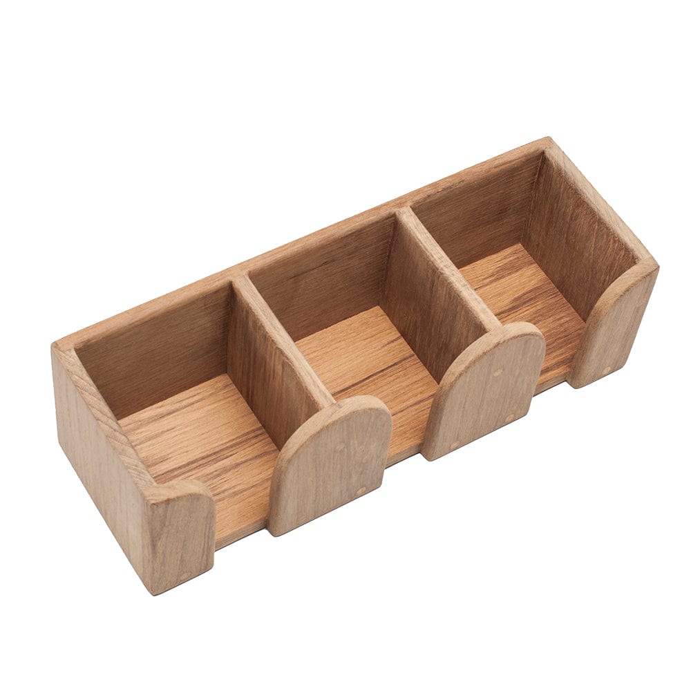 Whitecap Teak THree Mug Rack [62410] - The Happy Skipper