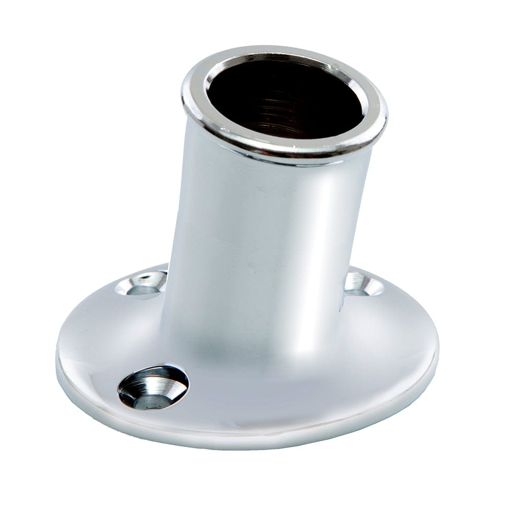 Whitecap Top-Mounted Flag Pole Socket CP/Brass - 3/4" ID [S-5001] - The Happy Skipper