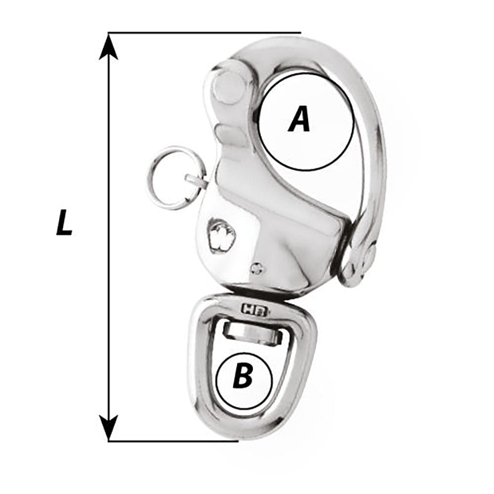 Wichard 4-3/4" Snap Shackle w/Swivel Eye [02477] - The Happy Skipper