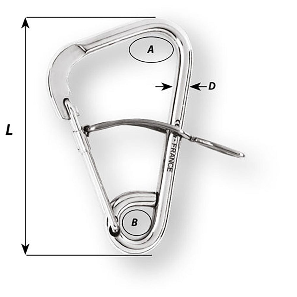 Wichard Automatic Mooring Hook - 170mm Length - 6-11/16" [02329] - The Happy Skipper