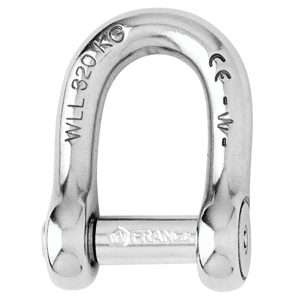 Wichard Self-Locking Allen Head Pin D Shackle - 6mm Diameter - 1/4" [01303] - The Happy Skipper