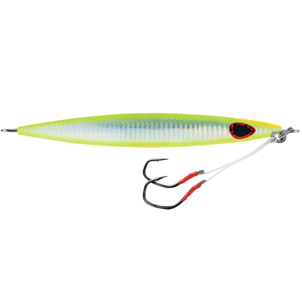 Williamson Kensaki 170 Jig - 6" - 6oz - UV Chartreuse Glow Zebra [KSJ170UVCGZ] - The Happy Skipper