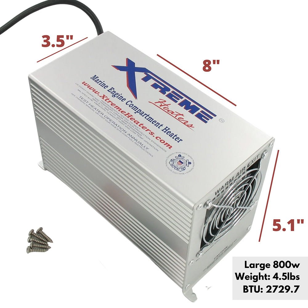 Xtreme Heaters Large 800W XXXHEAT Boat Bilge RV Heater [XXXHEAT-800] - The Happy Skipper